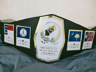 NWA Mid-Atlantic Championship Wrestling Belt Adult Size & Metal Plates • $159