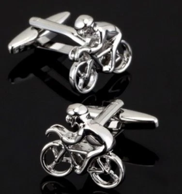 £5.95 • Buy New Pair Cycling Bike Cyclist Racing Cufflinks Shirt Bicycle Gift Uk Seller