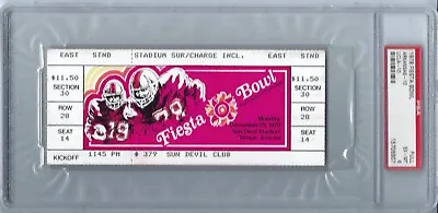 $275 • Buy 1978 Fiesta Bowl Arkansas - UCLA Full Ticket.  PSA
