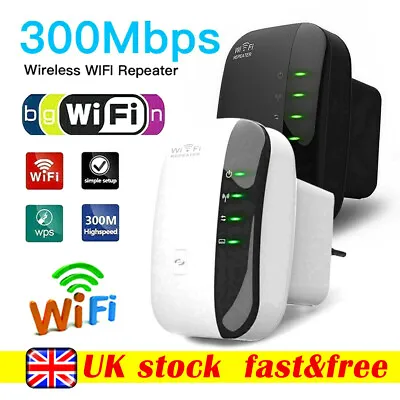 WiFi Signal Repeater Extender Range Booster Internet Network Amplifier – UK Gdah • £12.59