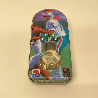 1995 NFL Miami Dolphins Dan Marino Sun Time Watch Quartz Original Case Vintage • $29.99