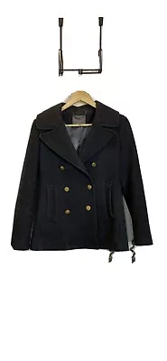 J. Crew Majesty Heather Charcoal Wool Peacoat Size 0 • $69.99