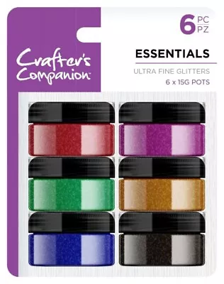 Crafters Companion Ultra Fine Glitters - 6 Pack • £4.99