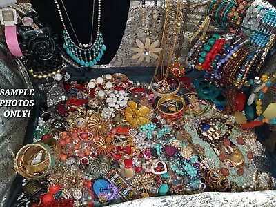 5 Pound Vintage To Modern COSTUME JEWELRY Lot All Wearable!! ✳️FREE SHIPPING✳️ • $99.99