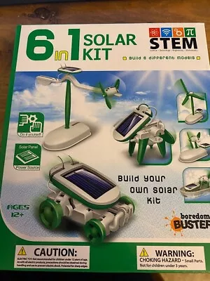 Solar Kit 6 In 1 Build Your Own Boredom Busters • $9.97