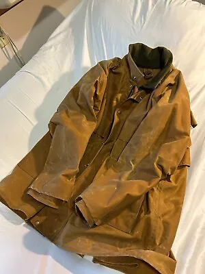 C.C. Filson VTG Tin Cloth Coat W/ Paraffin Base. (circa Late 1990s-early 2000s) • $325