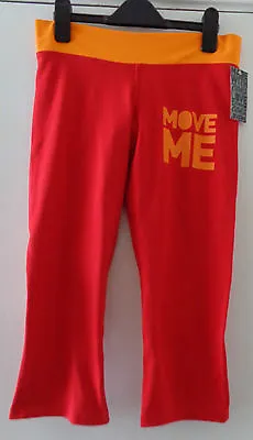 ZUMBA Move Me Capri Leggings Pants   Red Orange  M • £25