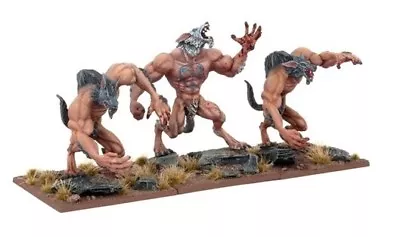 Mantic Kings Of War Undead Werewolves X3 28mm Rat Ogres • $14.99