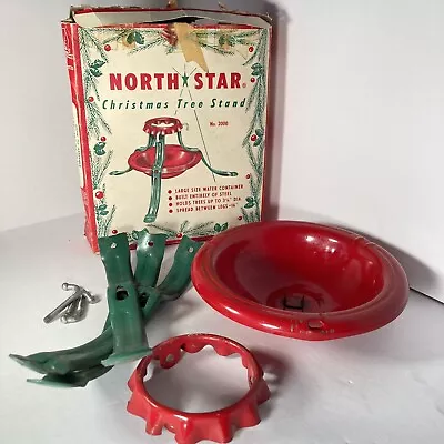 Vintage North Star Christmas Tree Stand Complete Set No 2000 • $21