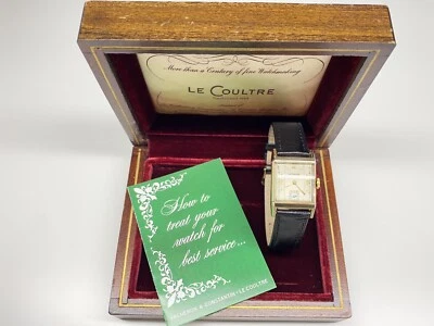 $1500 • Buy Lecoultre Vacheron Constantin Tank Mechanical Swiss 10ktgf Watch With Box Paper