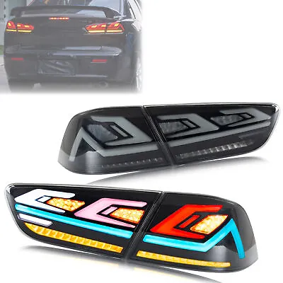 LED RGB Tail Lights For Mitsubishi Lancer 2008-2021 EVO X Sequential Rear Lamps • $369.99