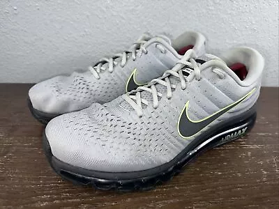 Nike Air Max 2017 Running Shoes 849559-012 Men's Size 14 Wolf Grey Black • $62.95