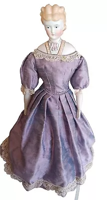 Vintage Reproduction Parian Doll Countess 60cm Original Antique Head & Dress • $1406.42