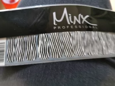 Black & White Zebra MINX PROFESSIONAL NAIL WRAPS NEW SALON QUALITY  • $18.65