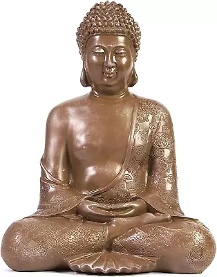 Decorative Meditating Buddha Statue Made Of Resin Home Decor Durable Gift • $42.99
