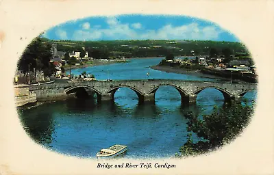£0.40 • Buy #900 Vintage Holiday Souvenir WALES Postcard Bridge River Teifi Posted 1985