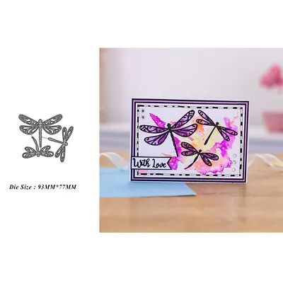 £3.70 • Buy Dragonfly Metal Cutting Dies Cut Die Scrapbooking Paper Cards Embossing Stencils