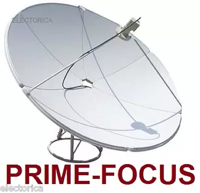 2.4 M Prime Focus Satellite C/ Ku Band Dish Antenna 7.8 Ft W/ Pole Fta 240 Cm • $674.07