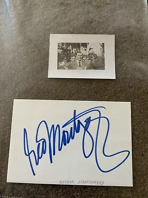 Autographed George Montgomery Card With Photo • $15