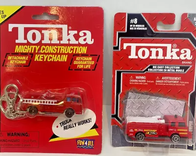 2 Tonka Fire Pumper Key Chain And Denver Pumper Maisto #8 Of 25 2004 NEW • $6.84