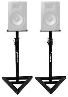 2 Rockville Adjustable Studio Monitor Speaker Stands For M-Audio BX8 D3 Monitors • $64.95
