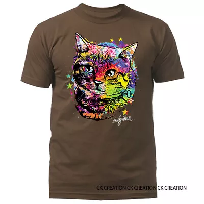 Colorful Cat Animal Pet Funny Joke Humor Humorous Graphic T-shirt • $15.47