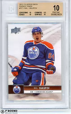 POP 1: Nail Yakupov BGS 10: 2012-13 Upper Deck Rookie Trade Pristine Pre-Rookie • $38.99