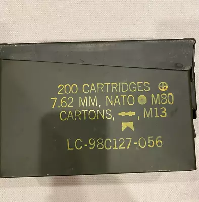 Vintage M60 Ammo Can Box Military Surplus • $20