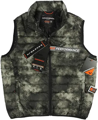 HAWKE & CO Sport Pro Series DUCK Down Packable Vest- NEW- $125- Tie Dye Camo • $46.99