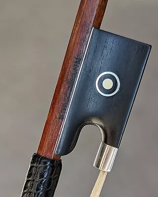 E. Herrmann Emil Hermann Silver Mounted Octagonal Pernambuco Violin Bow Germany  • $599