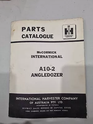 Parts Catalogue McCormick International A10-2 Angledozer • $20