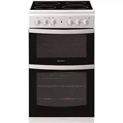 £363.92 • Buy Indesit 50cm Double Cavity Electric Cooker - White ID5V92KMW
