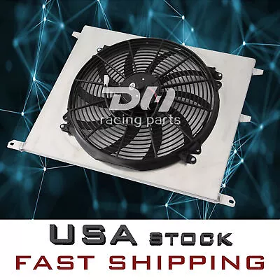 Aluminum Shroud&16'' Fan For 1988-1999 BMW E36 E30 325i 320i 323i 328i M3 L6 MT • $85