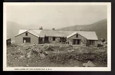 Mt WASHINGTON NH ~ RPPC ~ A.M.C. HIKING HUT ~ LAKES OF THE CLOUDS ~ C 1920 ~ 176 • $6.99