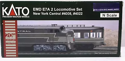 N Gauge Kato New York Central E7A+A Diesel Engine Set In Original Box (lot 1120) • $225