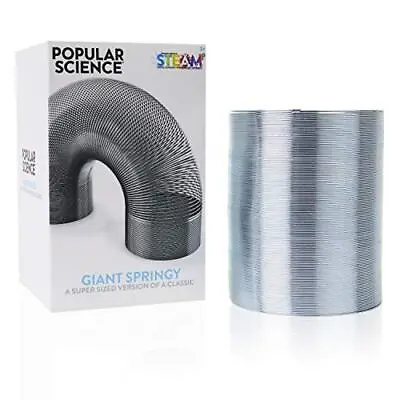 Giant Springy Large Metal Coiled Helix Toy Silver Giant Springy Toy • £12.97