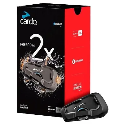 Cardo Systems FREECOM 2X Motorcycle 2-Way Bluetooth Communication System Head... • $196.61