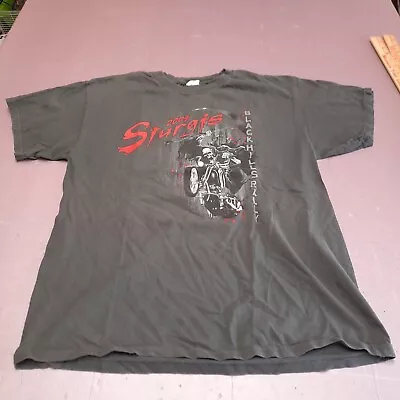 Sturgis 2009 Shirt Adult Large Gray Grim Reaper Black Hills Rally Crew Neck T • $3.59