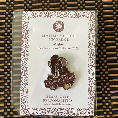 Charlie Bears Mighty Mammoth Elephant Pin Badge Bearhouse Limited Edition Of 300 • $15