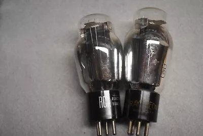 Type 46 RCA Radiotron Audio Receiver  Power Amplifier Vacuum Tubes Tested Pair • $42.99