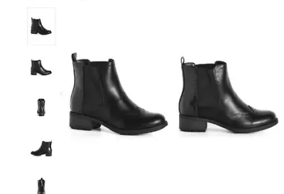 EVANS WIDE FIT Presley Ankle Boot - Black- Avenue • $45