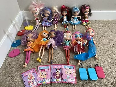 La Dee Da Dolls 10  Lot Of 12 Spinmaster Plus Stands And Books • $70