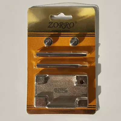 Universal Zorro Lighter Repair Kit With Two Flintwheels & Rivets - Fits: Zippo • £12.95