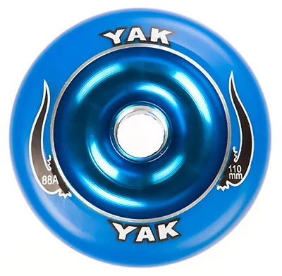 Metalcore Scooter Wheels 110mm X 88a 2 Blue YAK SCAT With ABEC7 Bearings • $15.95