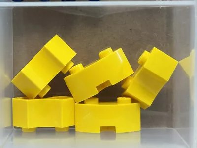 LEGO Parts - Yellow Brick Round Corner 2 X 2 Macaroni - No 85080 - QTY 5 • $6.95