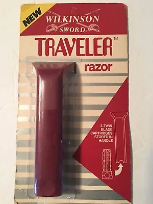 NOS*Vintage Safety Razor Wilkinson Sword Traveler Razor* Twin Cartridge Germany  • $19
