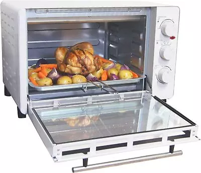 Igenix - 30L Mini Oven Glass Aluminium  Electric Cooker 30L1500W White • £98.99