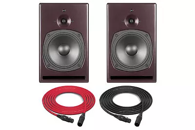 PSI Audio A21-M | High-Powered Near To Mid Field Studio Monitor | Pair (Red) • $7438