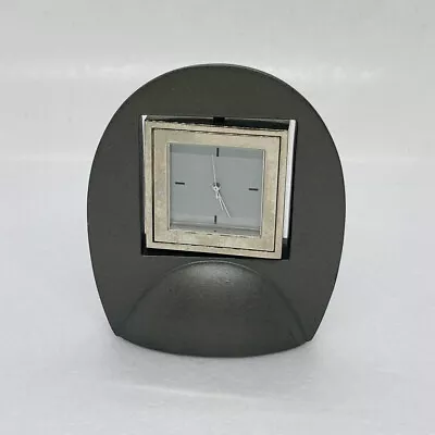 Vintage Photo Frame Clock Paperweight Heavy Metal Spinning Art Decor 3cmx3cm X • $23.72