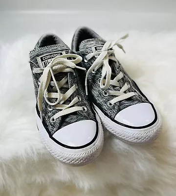 Converse Sneakers CTAS Metallic Black/Gray Madison Ox 558557F Womens Sz 6 • $14.99